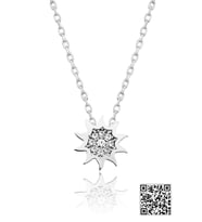 Papatya Silver Swarovski® Taşlı Yıldız Kolye Rodyum Kaplama 925 Ayar Gümüş