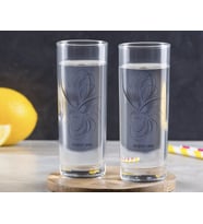BK Gift Kişiye Özel Renkli Baskılı İsimli İkili Vodka Bardağı-101 (Beyaz)