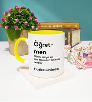 Öğretmen Kupa Bardak Sarı