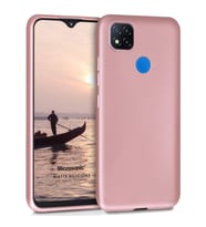 Microsonic Matte Silicone Xiaomi Redmi 9C Kılıf Rose Gold