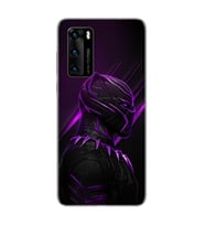 Black Panter Tasarım Süper Şeffaf Silikon Telefon Kılıfı Huawei P40 Pro