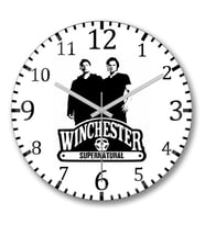 Supernatural Wınchester Duvar Saati Bombeli Gercek Cam