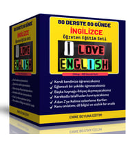 80 Günde 80 Derste İngilizce Öğreten Kitap Seti  (1000 Sayfalık Kitap Seti)