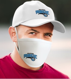 NBA Orlando Magic Beyaz Şapka ve Yıkanabilir Maske Seti (Model 1)