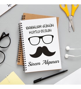 Babalar Günü Defteri Kişiye Özel