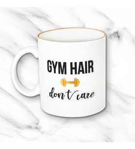 Gym Hair Dont Care Yaldızlı Kupa Bardak