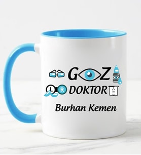 Göz Doktoru Kupa Bardağı Mavi
