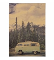 VOLKSWAGEN T1 MİNİBÜS VOSVOS RETRO KRAFT POSTER AF027