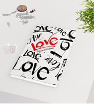 BK Gift Kişiye Özel Sevgililer Günü Beyaz Defter-70