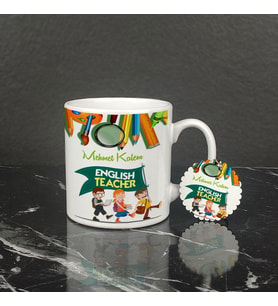 English Teacher Kupa Bardak ve Anahtarlık Set 009