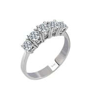 Sirius G Renk 0,98 Karat Pırlanta 5 Taş Yüzük 0704R0329