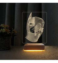 Batman Joker Çocuk Odası Gece Lambası 3D Doğum Günü Hediye (Sarı)
