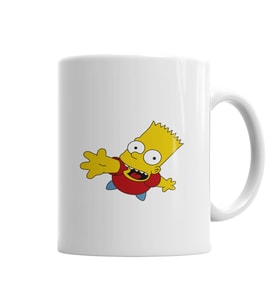 Bart Simpsons Kupa Bardak Porselen