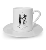 BK Gift Kişiye Özel Tarot The Lovers Aşıklar Türk Kahvesi Fincanı