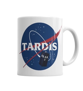 Doctor Who Tardis Nasa  Kupa Bardak Porselen