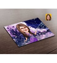 BK Gift Kişiye Özel Kız Çocuk Prenses Karikatürlü Ahşap Puzzle-3