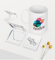 BK Gift Kişiye Özel En İyi Öğretmen Temalı Beyaz Kupa Ayna Seti - 3