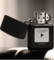 BK Gift Kişiye Özel Mesleki Youtuber Benzinli Siyah Metal Çakmak