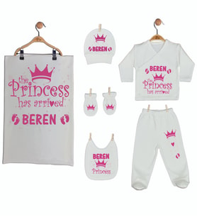 Pia Baby Gl 1906-07 İsme Özel Battaniye Zıbın Set