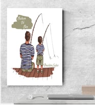 BK Gift Kişiye Özel Babalar Günü Temalı Kanvas Tablo  50x70cm 26670