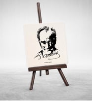 BK Gift Kişiye Özel Atatürk Tasarımlı Şovaleli Doğal Taş  7