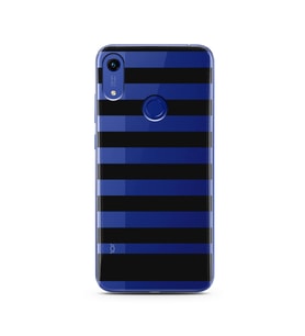 Çizgi Tasarımlı Süper Şeffaf Silikon Telefon Kılıfı Huawei Honor 8A