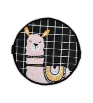 Wellgro Sevimli Lama Oyun Halısı ve Çantası-Pembe