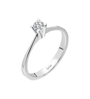 Sirius G Renk 0,09 Karat Pırlanta Tektaş Yüzük 0704R0105