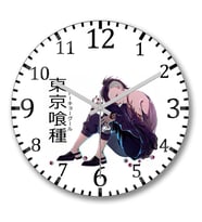 Tokyo Ghoul Uta Duvar Saati Bombeli Gercek Cam