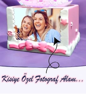 Kişiye Özel Happy Birthday PERİ Doğum Günü Hediyesi Kar Küresi