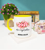 Nice Güzel Yıllara 2021 Yılbaşı Hediyesi Kupa Bardak Sarı