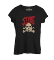 Star Wars - Stormtrooper Siyah Kadın Tshirt