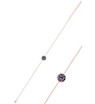 Söğütlü Silver Gümüş rose renkli yuvarlak bileklik