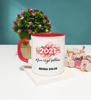 Nice Güzel Yıllara 2021 Yılbaşı Hediyesi Kupa Bardak Kırmızı