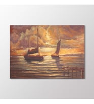 Arty Tablo Gün Batımı Tablo (Karışık)