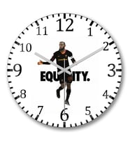 Lebron Equality Futebol Futbol Duvar Saati Bombeli Gercek Cam