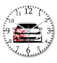 Golf MK7 R7 Duvar Saati Bombeli Gercek Cam