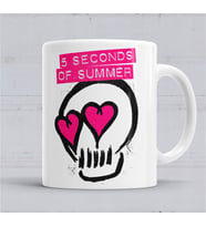 5SOS 5 Seconds Of Summer Kupa Bardak Porselen