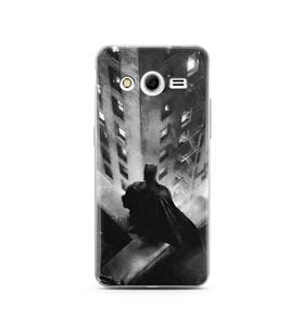 Batman Tasarım Süper Şeffaf Silikon Telefon Kılıfı Samsung Core 2
