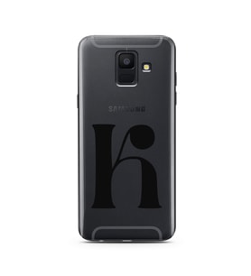 Samsung A6 (2018) Harf Tasarımlı Telefon Kılıfı K-Harfi 