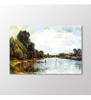 Arty Tablo Argenteuil'de Sen Nehri Tablo (Karışık)