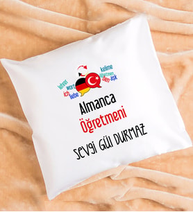 Almanca Öğretmeni Hediye Yastık