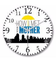 How I Met  Your Mother  Duvar Saati Bombeli Gercek Cam