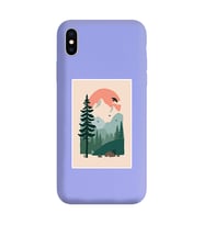 Lila Lansman Telefon Kılıfı Iphone XS