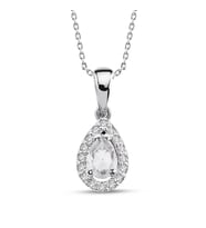 0.18 ct Damla Pırlantalı Kolye