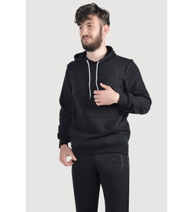 Erkek Kapşonlu Uzun Kollu Sweatshirt 20Y-5200249 Siyah