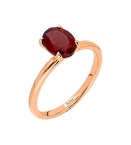 Sirius Oval Kesim Garnet Tektaş Yüzük 0731R0012