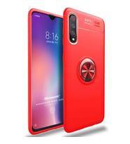 Microsonic Xiaomi Mi 9 Kılıf Kickstand Ring Holder Kırmızı