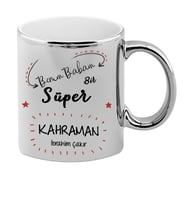 BK Gift Kişiye Özel Babalar Günü Temalı Krom Kupa Bardak 17405