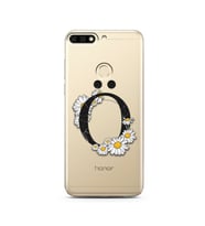 Papatya Harf Tasarım Süper Şeffaf Silikon Telefon Kılıfı Huawei Honor 7c-Y7 (201